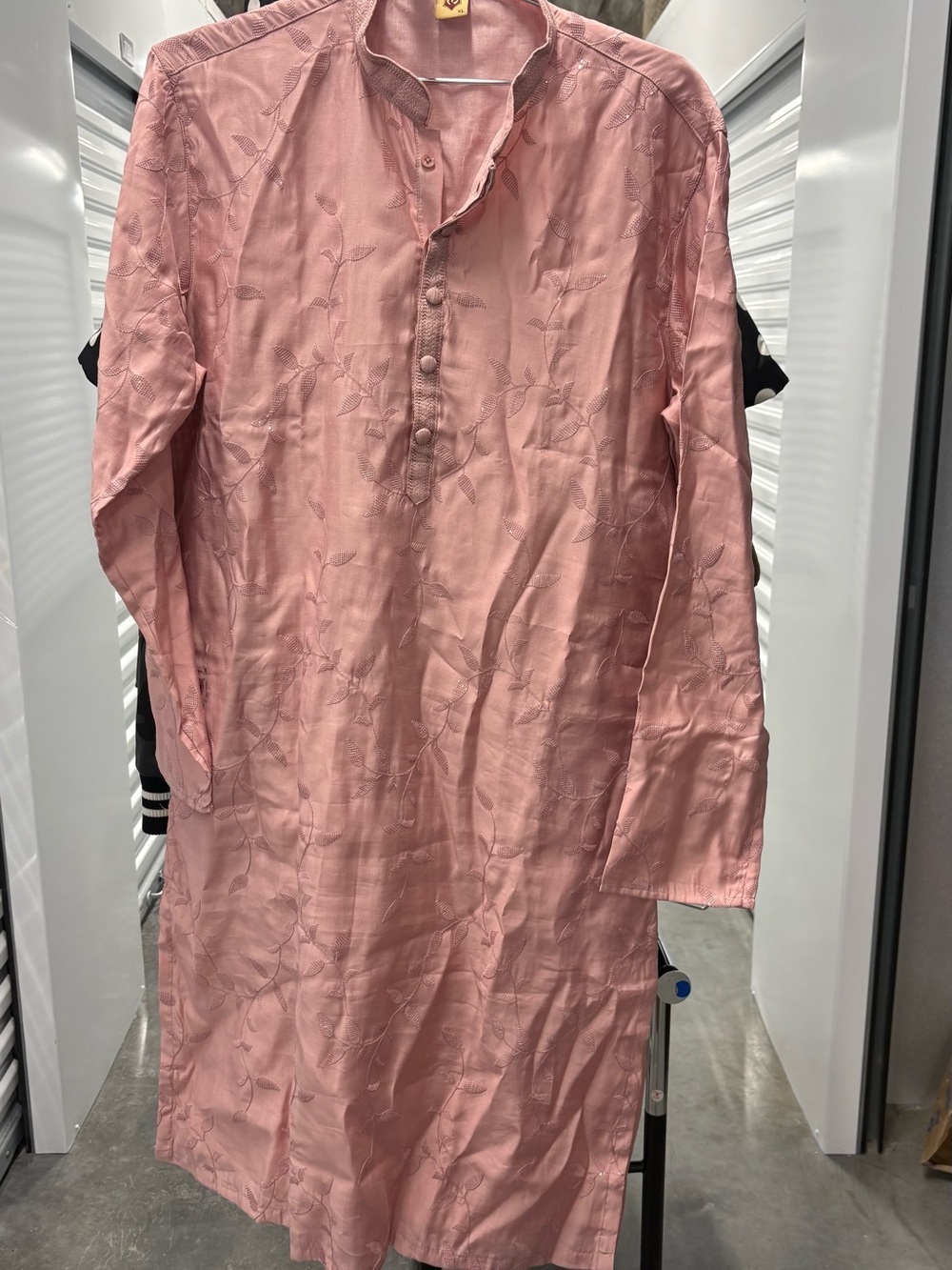 Manyavar Embroidered Pink Kurta Tunic
